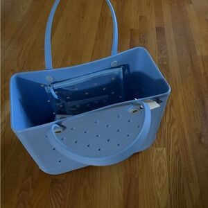 XL Bogg Bag with accessory to hold a Stanley etc. NWT light blue